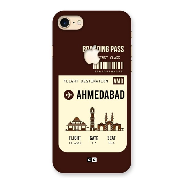 Ahmedabad Boarding Pass Back Case for iPhone 7 Apple Cut