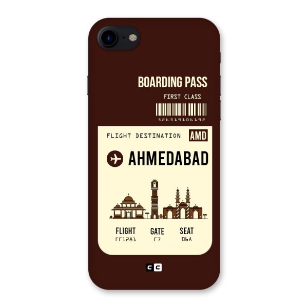 Ahmedabad Boarding Pass Back Case for iPhone SE 2020