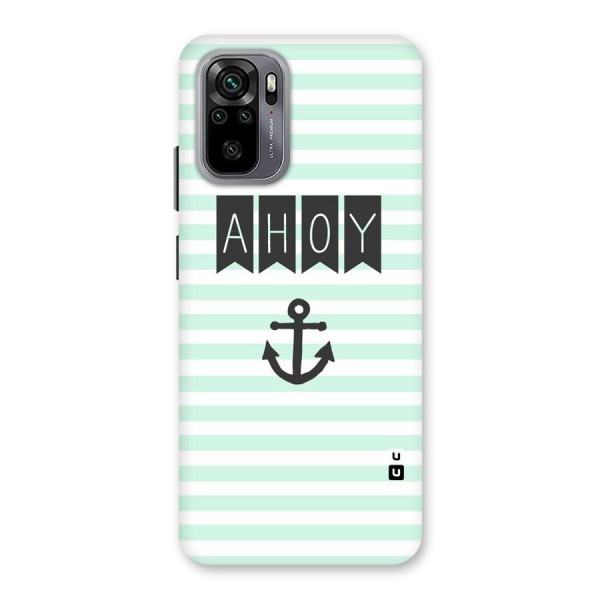 Ahoy Sailor Back Case for Redmi Note 10