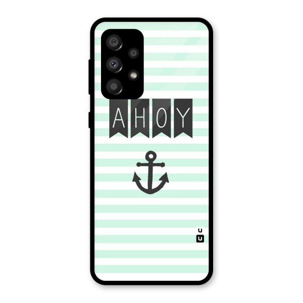 Ahoy Sailor Glass Back Case for Galaxy A32