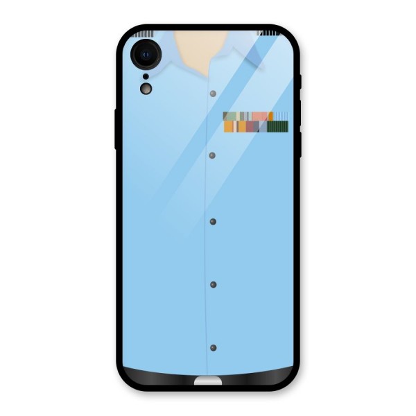 Air Force Uniform Glass Back Case for XR