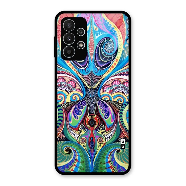 Alien Psychedelic Art Glass Back Case for Galaxy A23