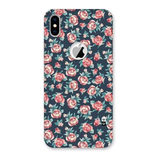 All Art Bloom Back Case for iPhone XS Logo Cut