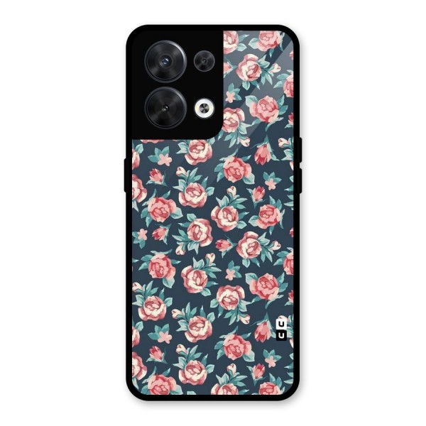 All Art Bloom Glass Back Case for Oppo Reno8 5G