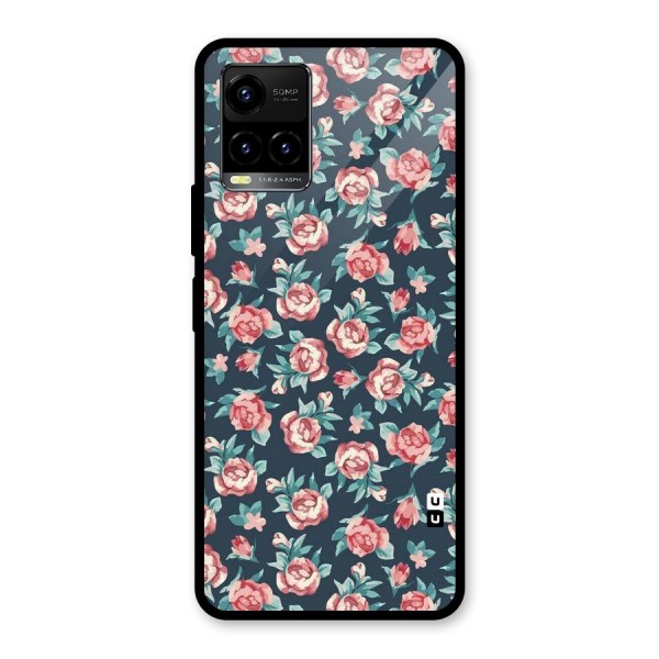 All Art Bloom Glass Back Case for Vivo Y21 2021