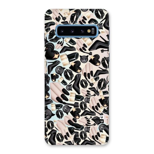 All Black Love Back Case for Galaxy S10