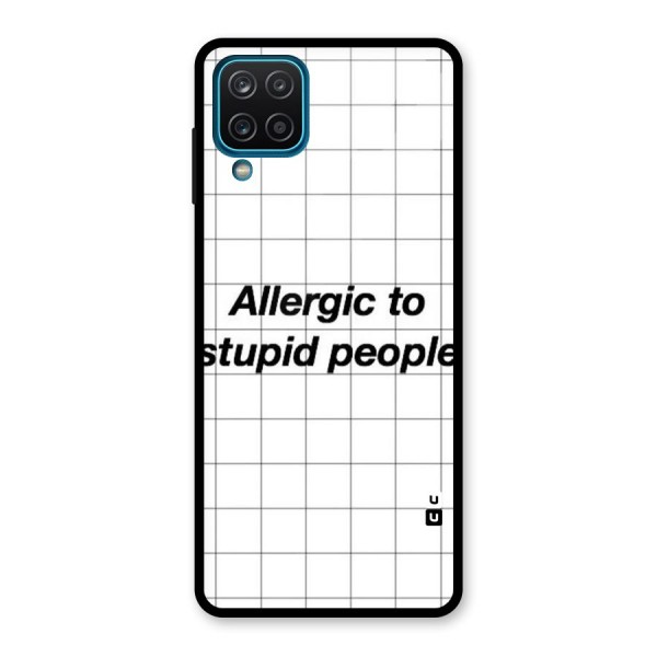 Allergic Glass Back Case for Galaxy A12