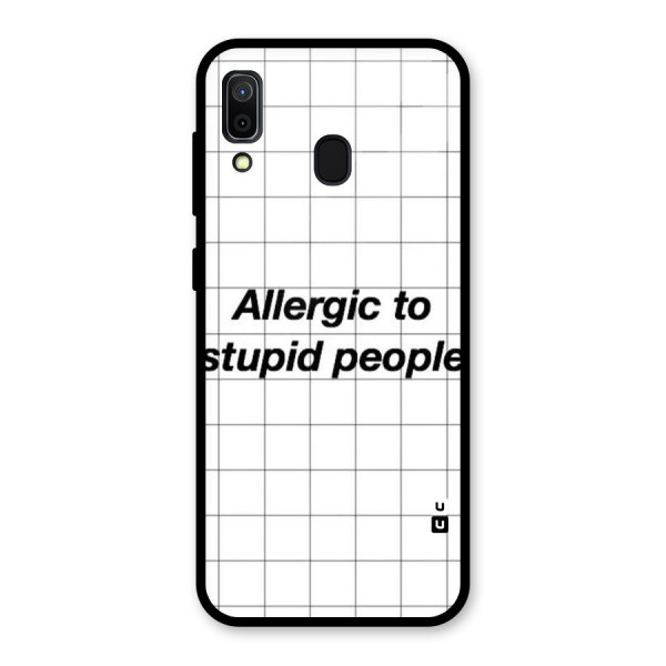 Allergic Glass Back Case for Galaxy A30