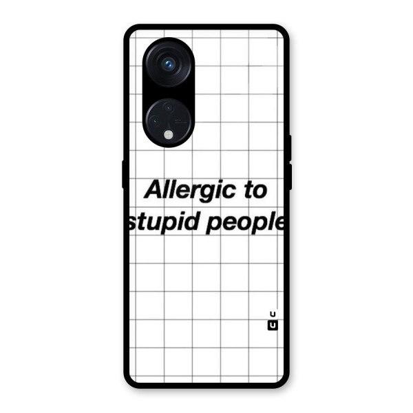 Allergic Glass Back Case for Reno8 T 5G