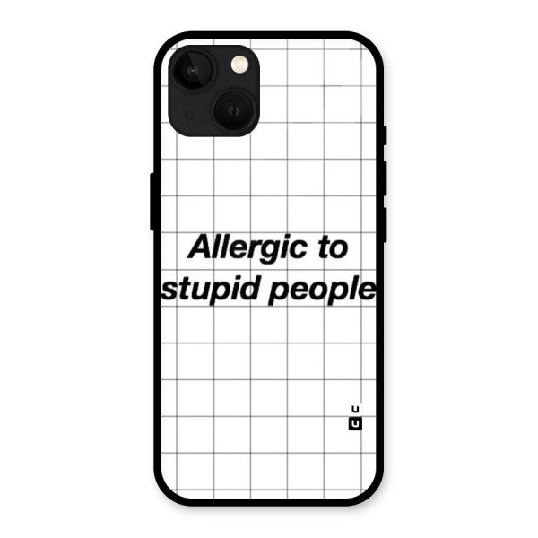 Allergic Glass Back Case for iPhone 13