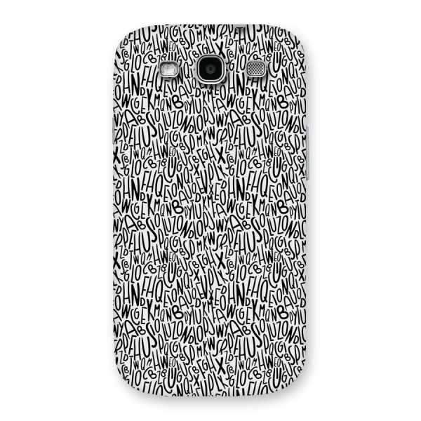 Alphabet Seamless Abstract Back Case for Galaxy S3 Neo