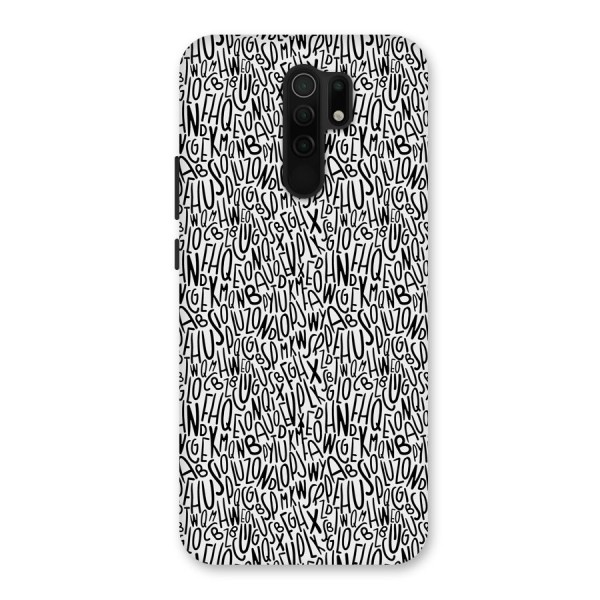 Alphabet Seamless Abstract Back Case for Redmi 9 Prime