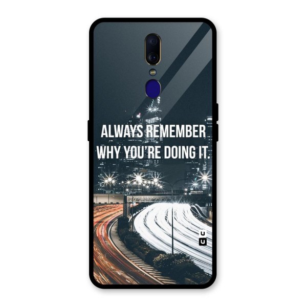 Always Remember Glass Back Case for Oppo F11