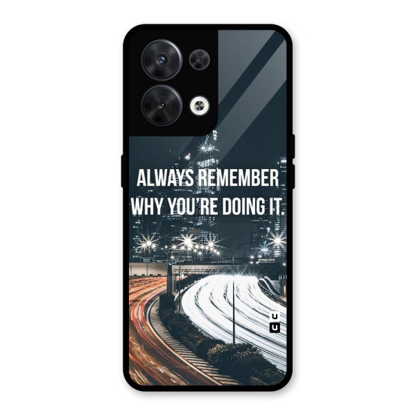 Always Remember Glass Back Case for Oppo Reno8 5G