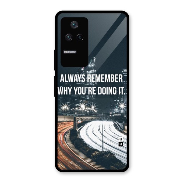 Always Remember Glass Back Case for Poco F4 5G