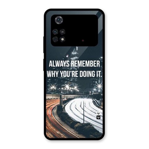 Always Remember Glass Back Case for Poco M4 Pro 4G