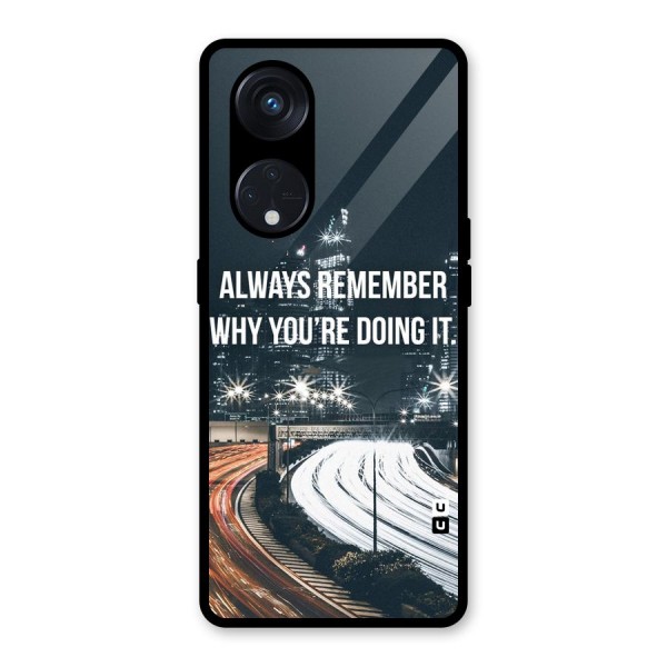 Always Remember Glass Back Case for Reno8 T 5G