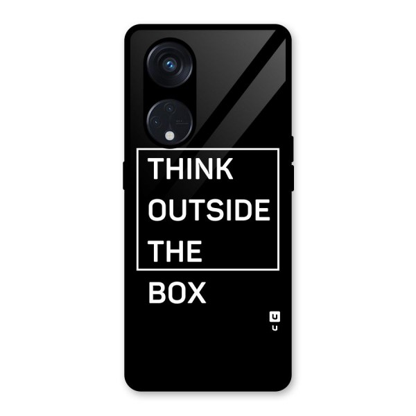 Always Think Outside Glass Back Case for Reno8 T 5G