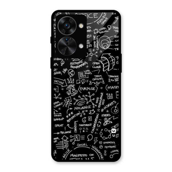 Anatomy Pattern Glass Back Case for OnePlus Nord 2T