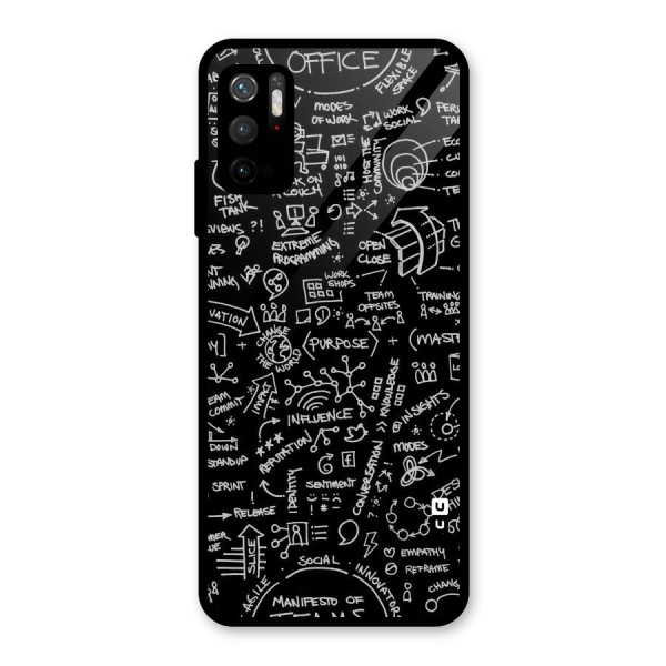 Anatomy Pattern Glass Back Case for Poco M3 Pro 5G