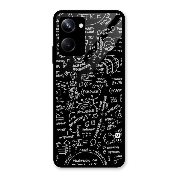 Anatomy Pattern Glass Back Case for Realme 10 Pro