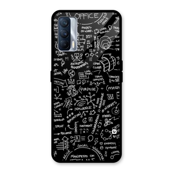 Anatomy Pattern Glass Back Case for Realme X7