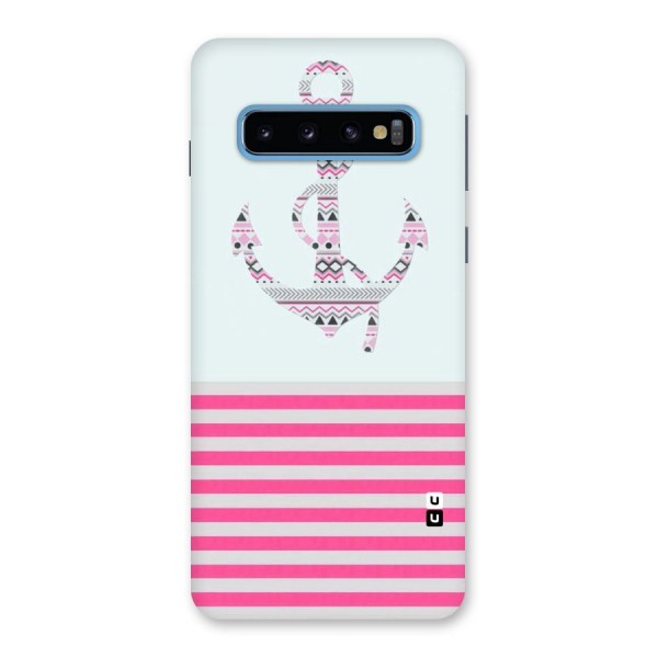 Anchor Design Stripes Back Case for Galaxy S10