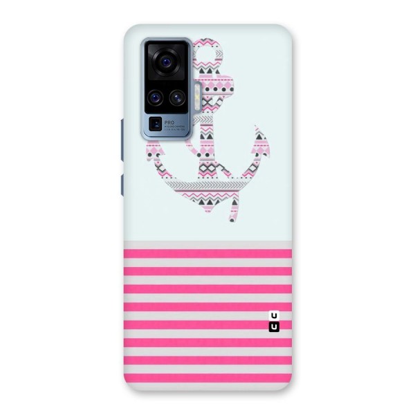 Anchor Design Stripes Back Case for Vivo X50 Pro