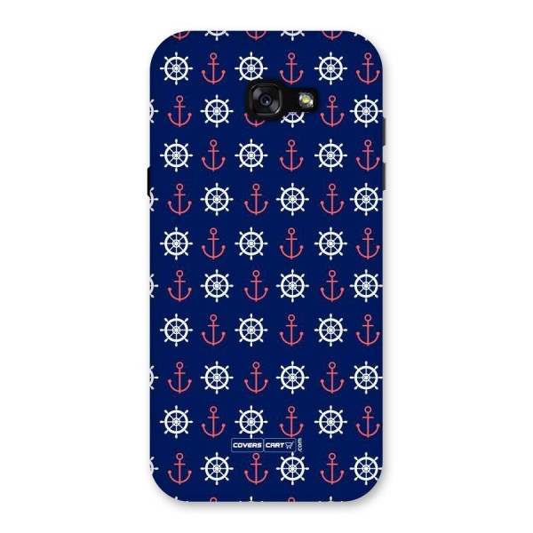 Anchor Pattern Blue Back Case for Galaxy A7 (2017)