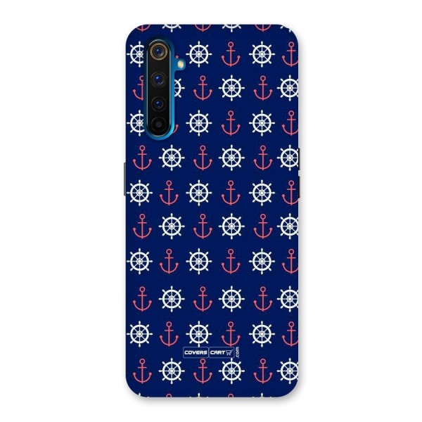 Anchor Pattern Blue Back Case for Realme 6 Pro