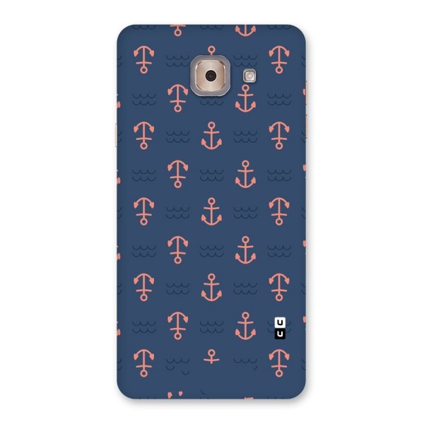 Anchor Sea Blue Back Case for Galaxy J7 Max