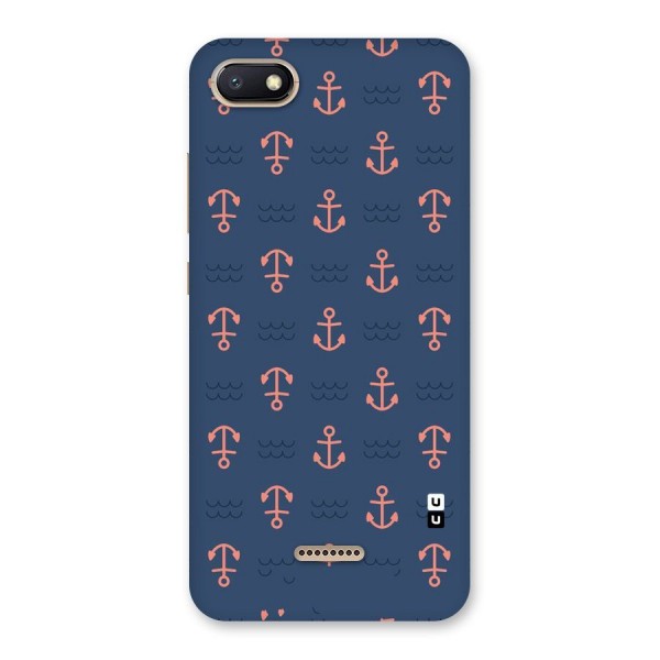 Anchor Sea Blue Back Case for Redmi 6A