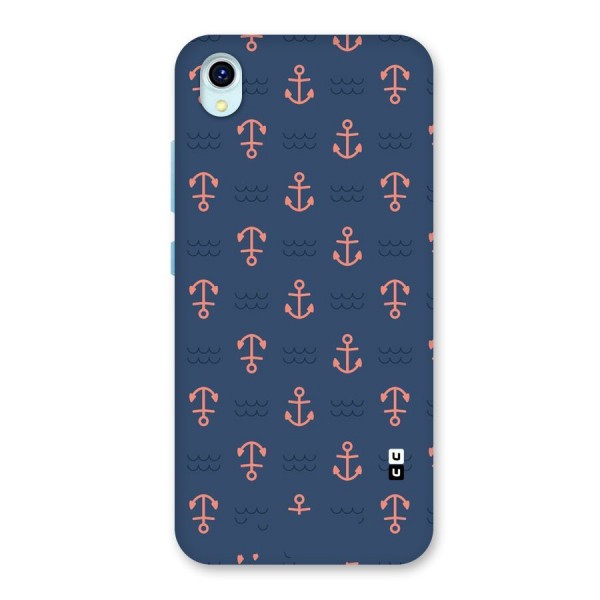 Anchor Sea Blue Back Case for Vivo Y1s