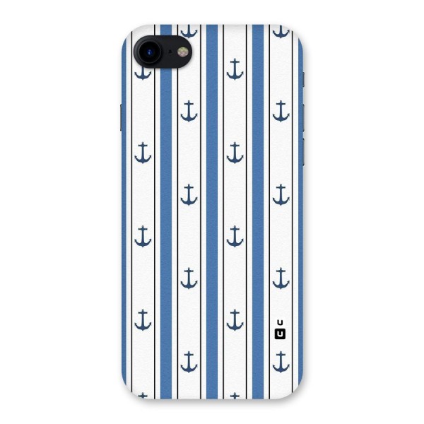 Anchor Stripe Lines Back Case for iPhone SE 2020