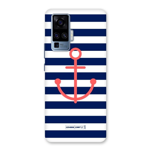 Anchor Stripes Back Case for Vivo X50 Pro