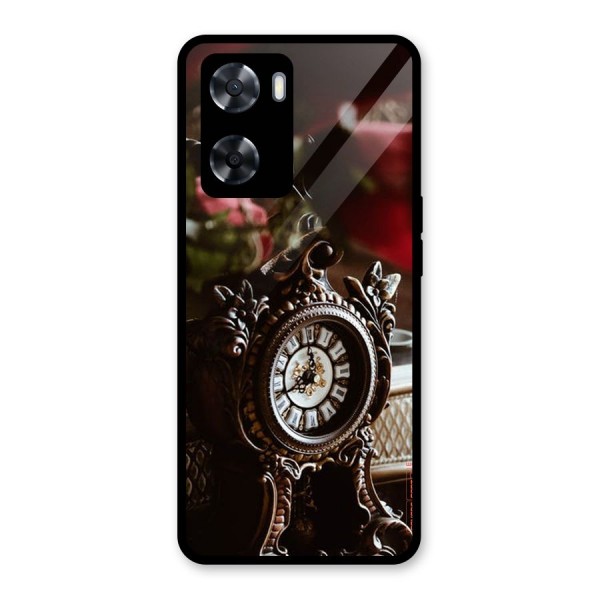 Ancient Clock Glass Back Case for Oppo A57 2022