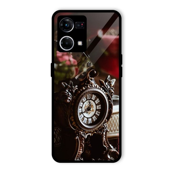 Ancient Clock Glass Back Case for Oppo F21s Pro 4G