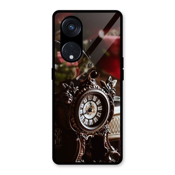 Ancient Clock Glass Back Case for Reno8 T 5G