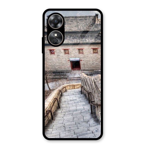 Ancient Strairs Glass Back Case for Oppo A17