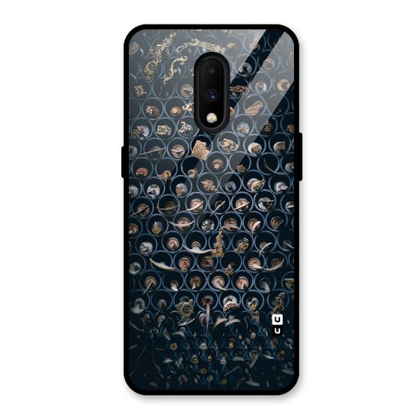Ancient Wall Circles Glass Back Case for OnePlus 7