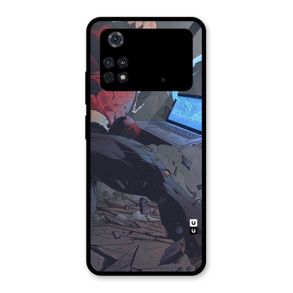 Angry Programmer Glass Back Case for Poco M4 Pro 4G