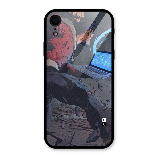 Angry Programmer Glass Back Case for XR