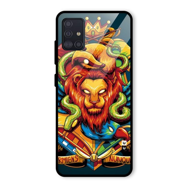 Animal Art Glass Back Case for Galaxy A51