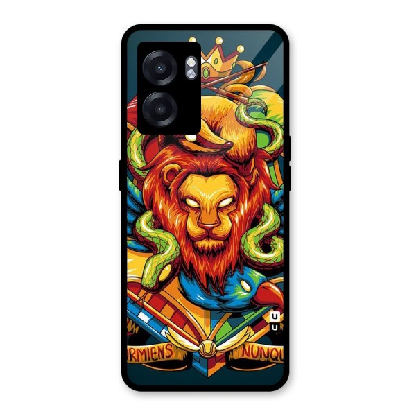 Animal Art Glass Back Case for Oppo K10 (5G)