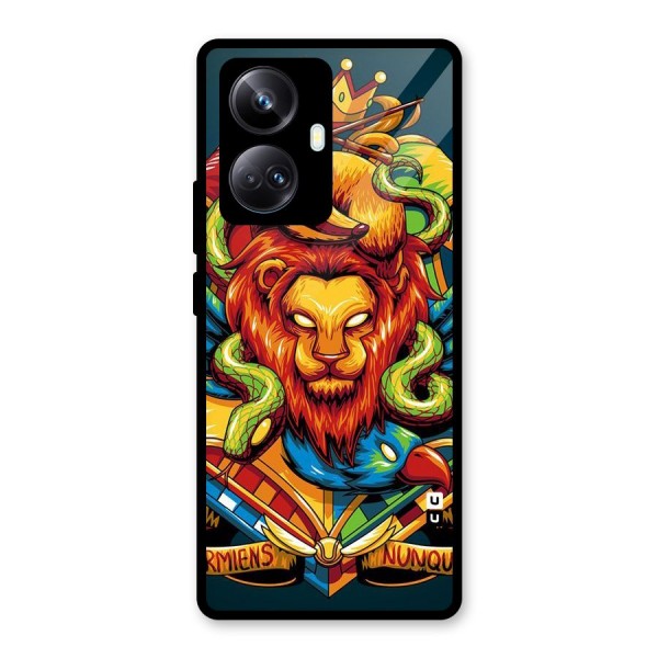 Animal Art Glass Back Case for Realme 10 Pro Plus