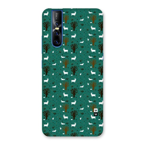 Animal Grass Pattern Back Case for Vivo V15 Pro