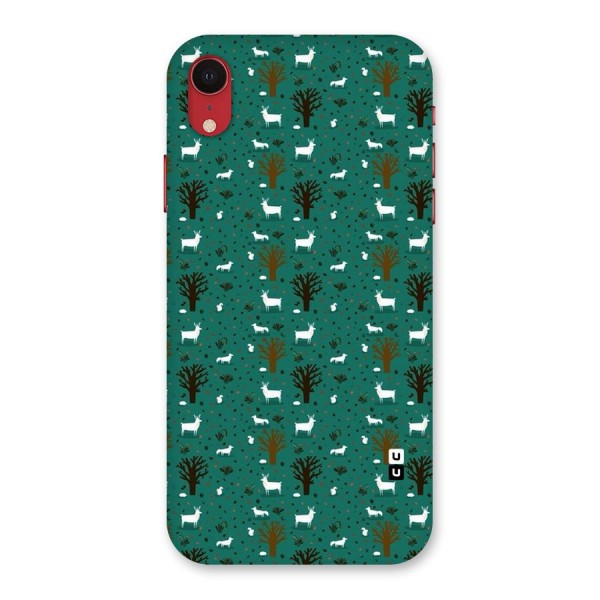 Animal Grass Pattern Back Case for iPhone XR