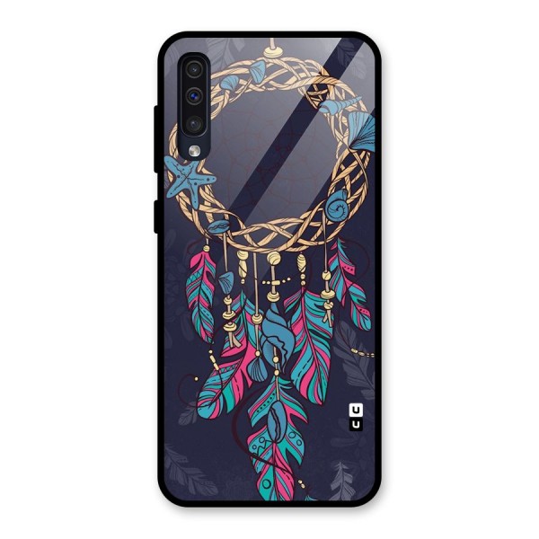 Animated Dream Catcher Glass Back Case for Galaxy A50s