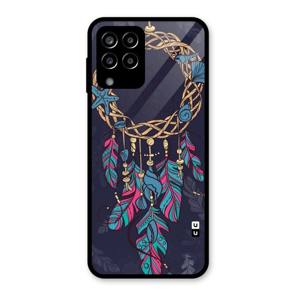 Animated Dream Catcher Glass Back Case for Galaxy M33