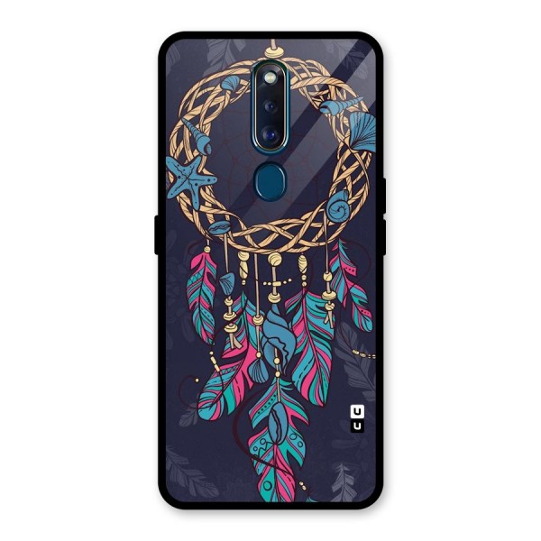 Animated Dream Catcher Glass Back Case for Oppo F11 Pro